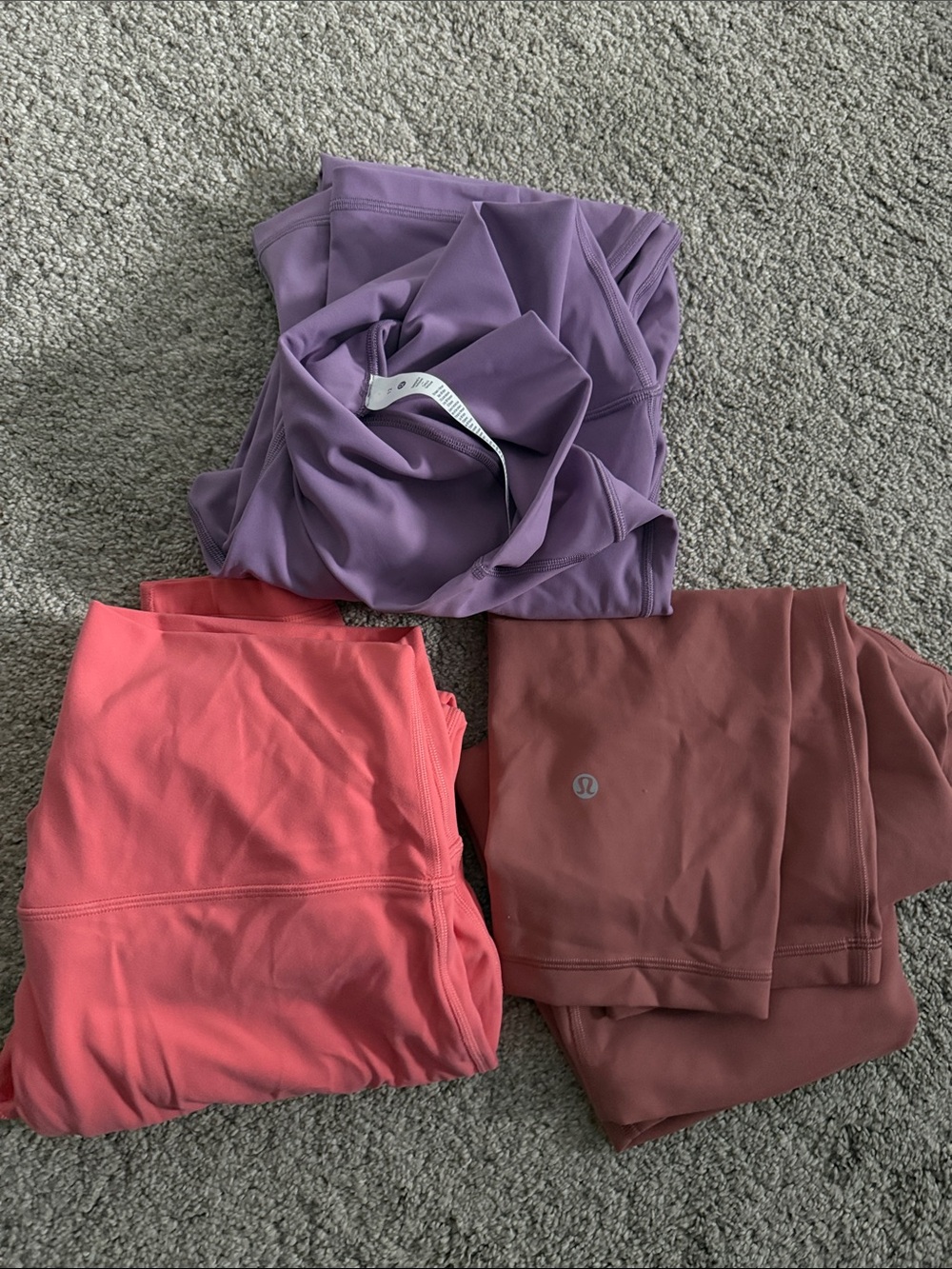 lululemon athletica High-Rise Leggings Trio - Purple, Coral, Mauve
